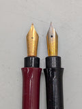 Morriset Banker's Dual Inkwell w Pens and ink c1940 Made in USA