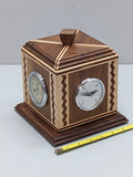 Weather Station Rotating Cube with Barometer, Thermometer, Hygrometer, Clock F*S