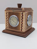 Weather Station Rotating Cube with Barometer, Thermometer, Hygrometer, Clock F*S