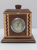Weather Station Rotating Cube with Barometer, Thermometer, Hygrometer, Clock F*S