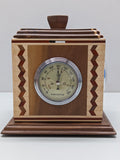 Weather Station Rotating Cube with Barometer, Thermometer, Hygrometer, Clock F*S