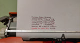 Hermes Rocket Baby Manual Portable Typewriter ready to type ! F*S