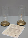 Wolfard 9in Classic Handblown Floating Ball Glass Oil Lamp & turned brass trivet F*S