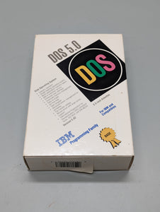 Microsoft MS DOS 5.0 IBM 3.5 inch Diskettes IBM and Compatibles 1992 Open Box