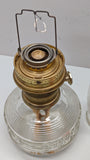 Aladdin Mantle Shelf lamp with '20s diamond square glass bowl F*S