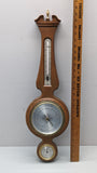 English Georgian Banjo Wheel Barometer/Thermometer/Hygrometer - AIRGUIDE