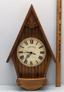 German Pinnacol Birdhouse Style Bulova Quartz Clock - 1970 F*S