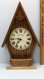 German Pinnacol Birdhouse Style Bulova Quartz Clock - 1970 F*S