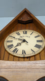 German Pinnacol Birdhouse Style Bulova Quartz Clock - 1970 F*S