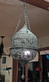 Moorish Islamic two piece, pierced copper 'Mosque' lantern c1900