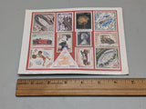 Mounted Collection of 12 Unused Postage Stamps From Monaco F*S