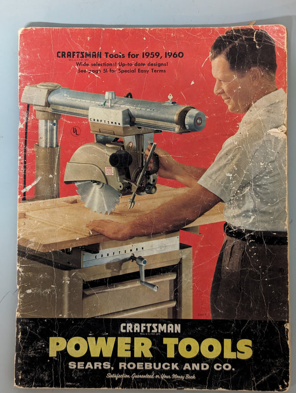 Sears Roebuck 1959-60 Craftsman Power Tools Catalog