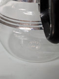 Art-Deco Silex Glass and Chrome bubbling top percolator and Candle Warmer F*S