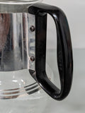 Art-Deco Silex Glass and Chrome bubbling top percolator and Candle Warmer F*S