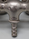 ~1920 CRANE Nickel Plated Brass, Cast Iron Tub Faucet ~ Helicopter Handles,