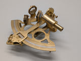 Nautical Brass Sextant Navigation Working Functional 5" telescope (Brass Finish)