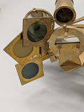 Nautical Brass Sextant Navigation Working Functional 5" telescope (Brass Finish)