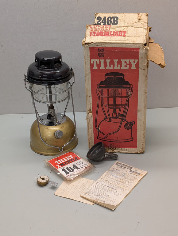 Tilley Paraffin Pressure Lamp X246B, c1969, unused in box F*S