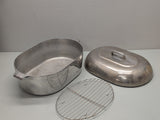 WagnerWare Sidney -O- Magnalite 17 qt, 18in Oval Turkey Roaster w/rack 4269 Very NICE!!!