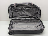 Eddie Bauer Expedition 26 Blk Nylon Rolling Hard Bottom Duffle Suitcase Luggage