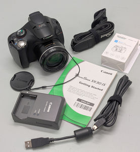 Canon Powershot SX30 IS 14MP Digital Camera W/Charger & Accessories