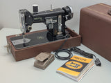Necchi BU Nova Sewing Machine w/ Foot Pedal  + Case