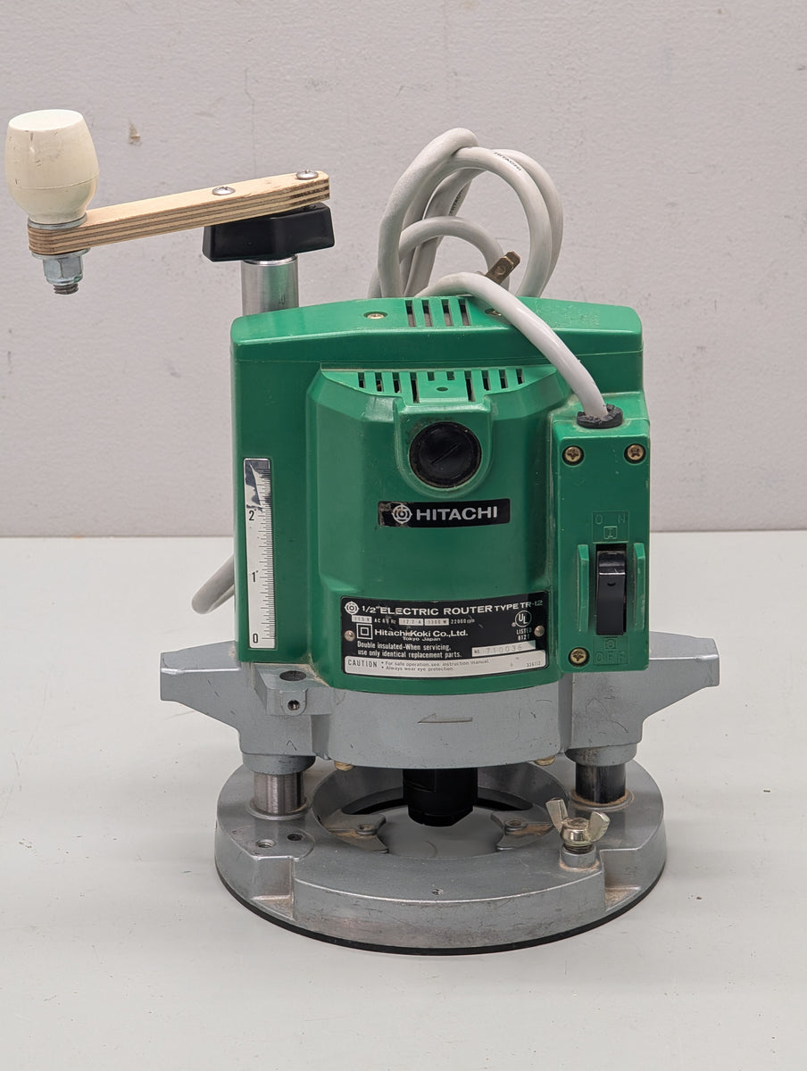 Hitachi - Japan ½” Electric Router Type Tr-12, 120V, 1,300W @ 22000 RP ...