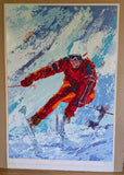 Mark King "Down Hill Skier" Hand Signed & Numbered Serigraph 47'' x 31-1/2"