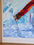 Mark King "Down Hill Skier" Hand Signed & Numbered Serigraph 47'' x 31-1/2"