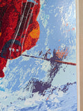 Mark King "Down Hill Skier" Hand Signed & Numbered Serigraph 47'' x 31-1/2"