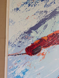 Mark King "Down Hill Skier" Hand Signed & Numbered Serigraph 47'' x 31-1/2"