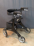 Nitro Elite Black CF Carbon Fiber Walker Rollator RTL10266CF Drive Medical