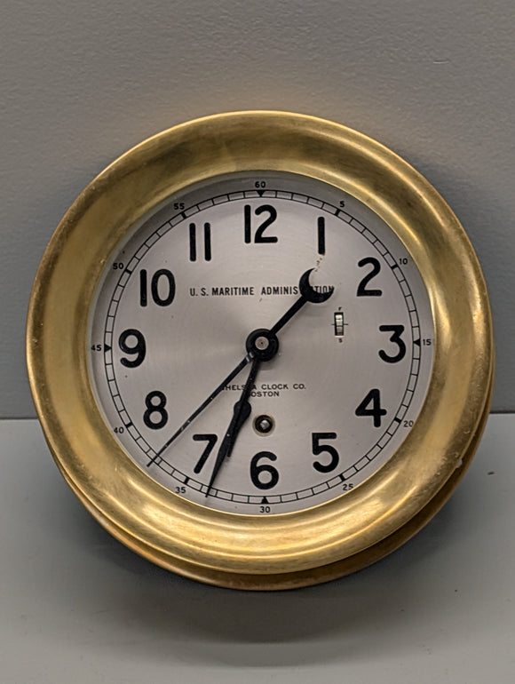 Superb 1966 Chelsea US Maritime Administration Marine Clock