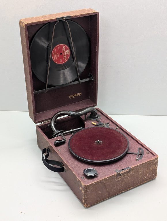 Thorens Acoustic Portable Gramophone record player c1939