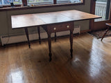 Walnut Drop Leaf Gate Leg Table c~1900 from New Orleans Creole Cottage 0