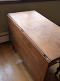 Walnut Drop Leaf Gate Leg Table c~1900 from New Orleans Creole Cottage 0