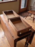 Walnut Drop Leaf Gate Leg Table c~1900 from New Orleans Creole Cottage 0