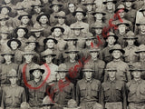 WW1 Military Group Photo - Company I, 21st Engineers, Fort Harrison, Indiana, Aug 5, 1918
