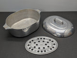 WagnerWare Sidney -0- Magnalite 8 quart Oval Roaster 4265-P with trivet and lid