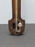 P. Courti Mahogany Stick Barometer, Mid-19th Century Made in Exeter, England