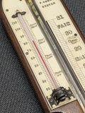 P. Courti Mahogany Stick Barometer, Mid-19th Century Made in Exeter, England