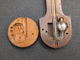 P. Courti Mahogany Stick Barometer, Mid-19th Century Made in Exeter, England