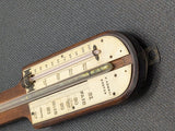 P. Courti Mahogany Stick Barometer, Mid-19th Century Made in Exeter, England