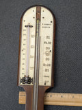 P. Courti Mahogany Stick Barometer, Mid-19th Century Made in Exeter, England