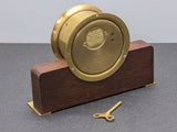 Seth Thomas Helmsman Ship's Clock E537-001 Mounted Wood Base SERVICED