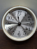 Seth Thomas Helmsman Ship's Clock E537-001 Mounted Wood Base SERVICED