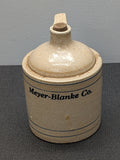 Meyer-Blanke Co. Stoneware Crock from L A Millet Dairy - 1 Qt c1923