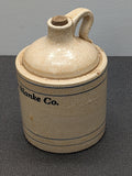 Meyer-Blanke Co. Stoneware Crock from L A Millet Dairy - 1 Qt c1923