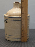 Meyer-Blanke Co. Stoneware Crock from L A Millet Dairy - 1 Qt c1923
