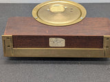 Seth Thomas Helmsman Ship's Clock E537-001 Mounted Wood Base SERVICED